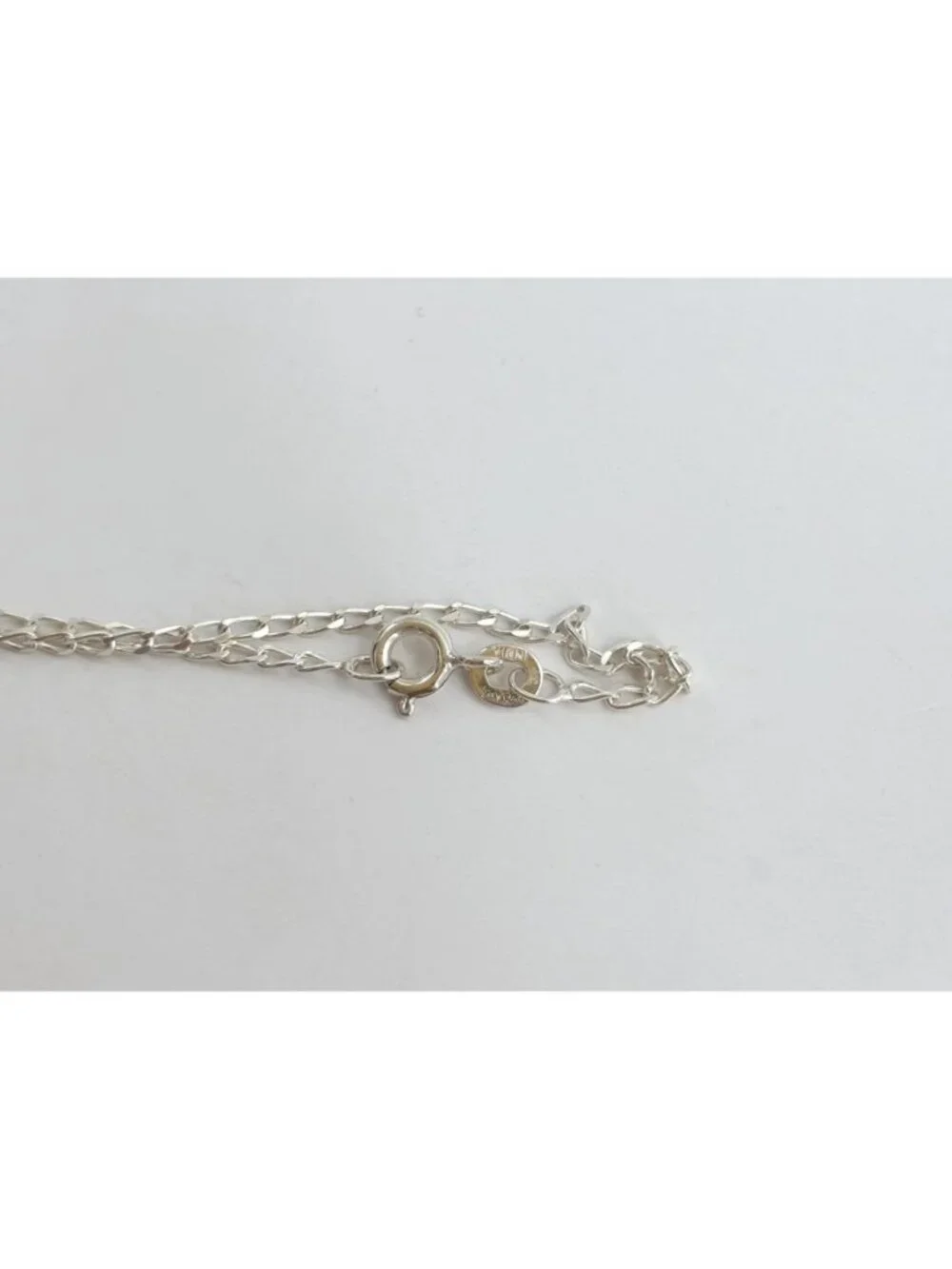 Amethyst Branched Leaves Sterling Silver 925 Vintage Pendant Necklace - 18